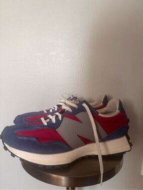 New Balance 327 Navy/Burgundy/Grey - Women's 11 (Men's 9.5)